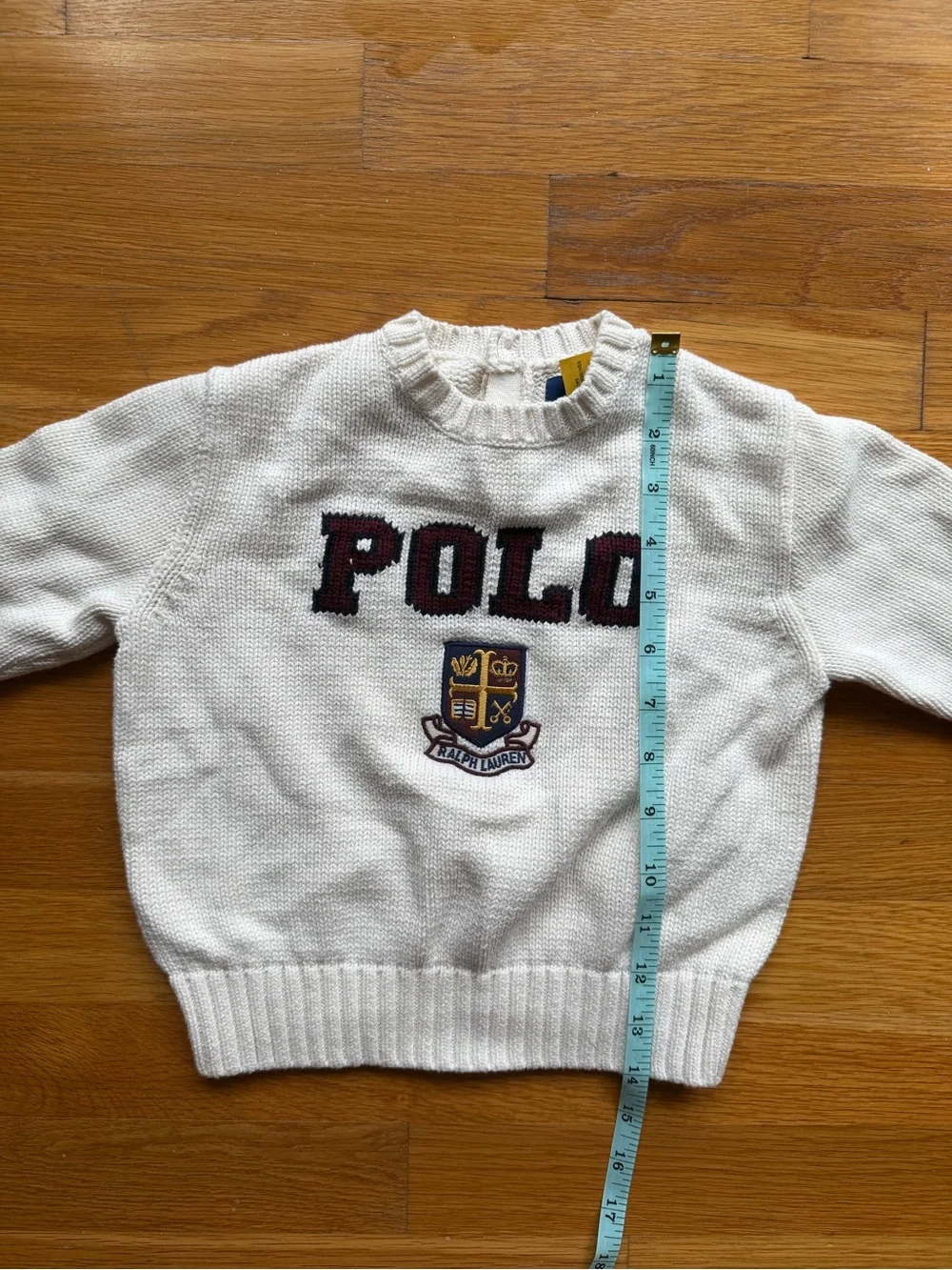 Polo Ralph Lauren Logo Crest Cotton Sweater - Size 3/3T